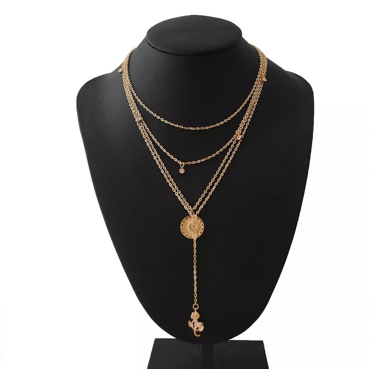 Combo of 2 Gold Plated Layered Necklaces