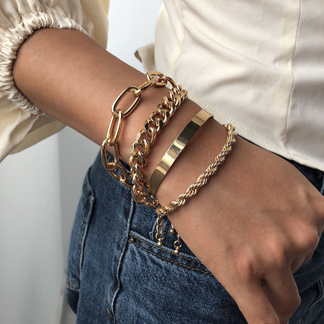 Chunky Gold O-Link Bracelet | Annabel BEST SELLER – QUEEN & GRACE