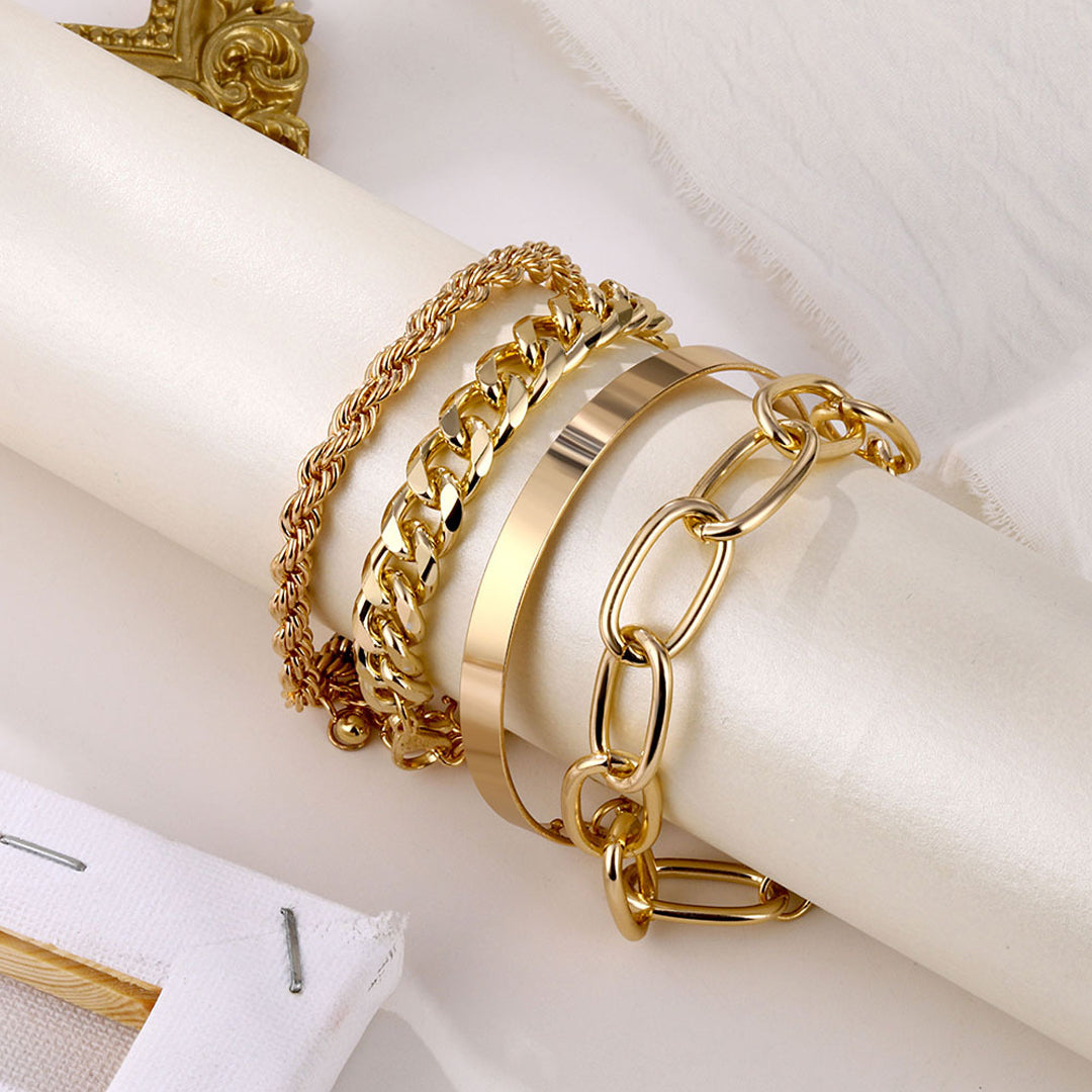 Riapawel Women Baby Girls Bracelets Gold Filled Heart Lucky Beaded Chain  Fashion Jewelry Gifts - Walmart.com