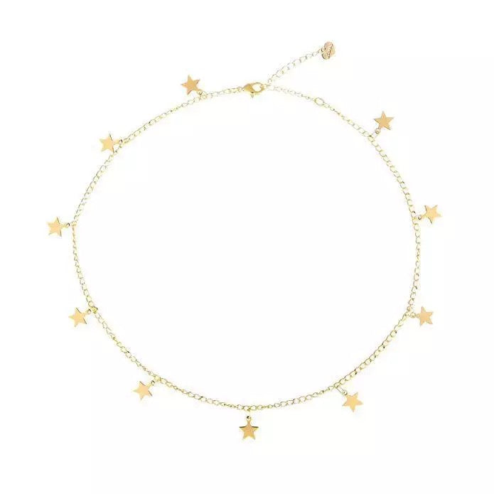 Gold Plated Stars Necklace