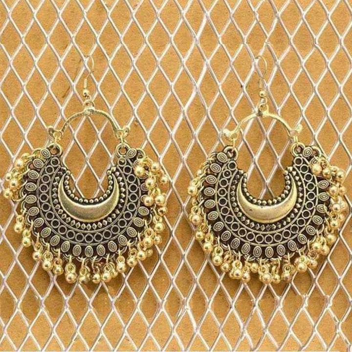 Combo of 2 Mirror Jhumki and Chandbali Earrings