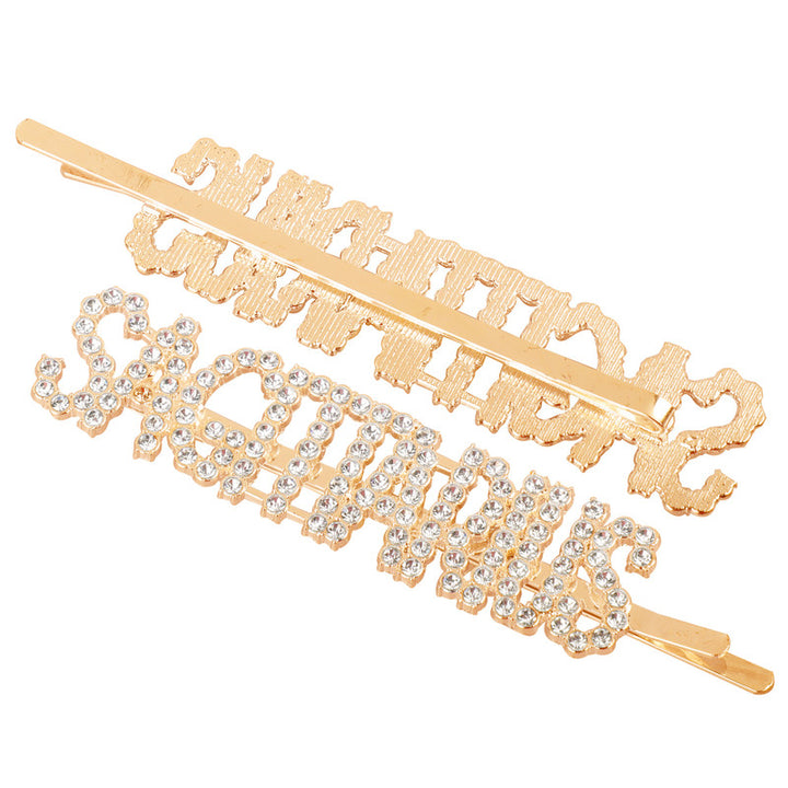 Vembley Magnificent Golden Sagittarius Hairclip For Women and Girls