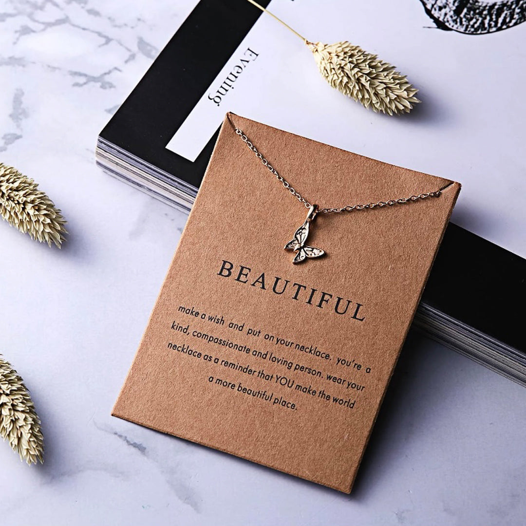 Gold Plated Butterfly Pendant