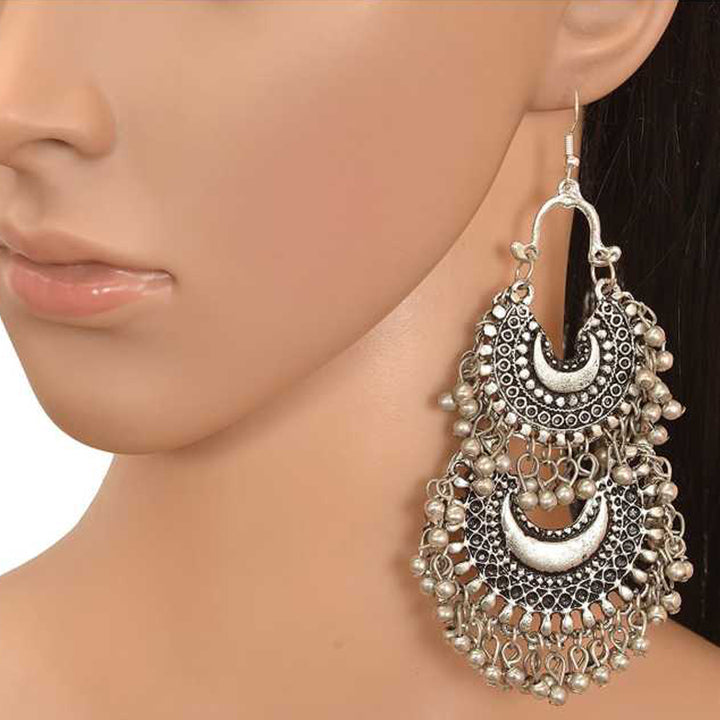 Combo of 4 Golden and Silver Mirror Jhumki