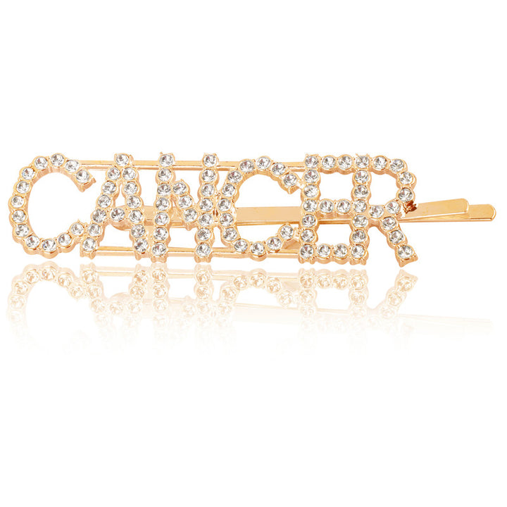 Vembley Combo Of 2 Gorgeous Cancer Golden and Silver Hairclip For Women and Girls