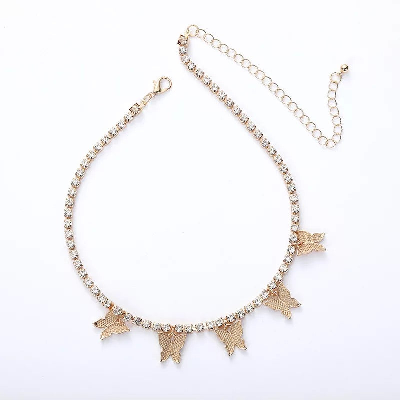 Punk Style Butterfly Choker Necklace | Fruugo BH