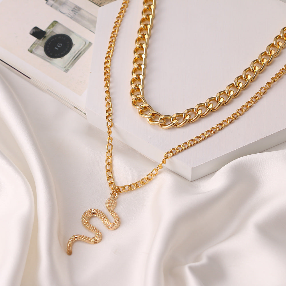 Fan Design Pendant with Chunky Chain – Lola & Winter Jewellery