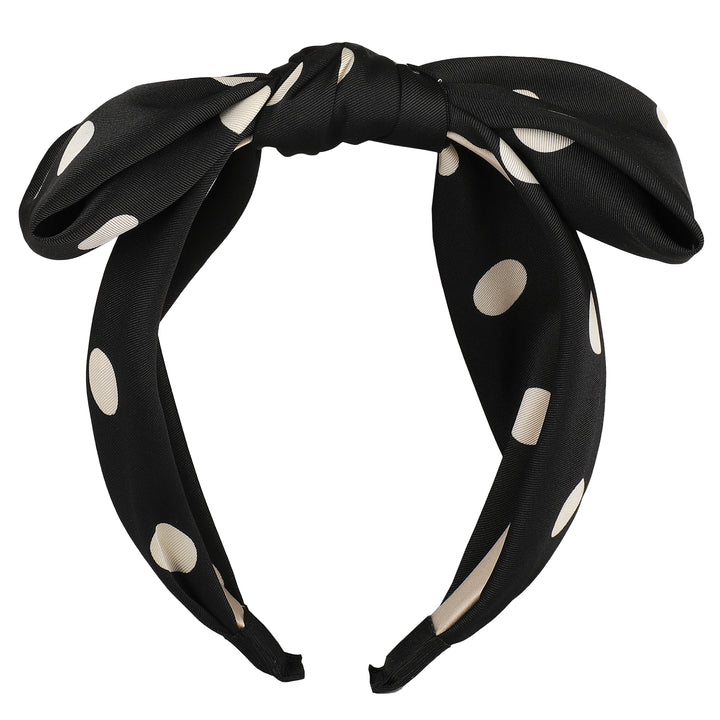 Polka Dot-Black Hairband