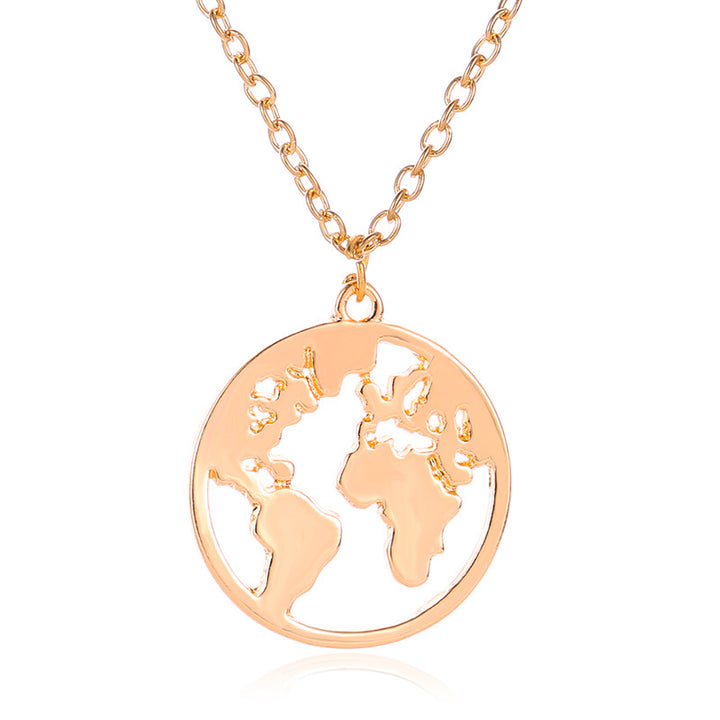 Gold Plated Earth Pendant