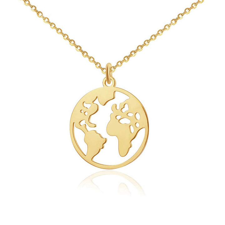 Gold Plated Earth Pendant