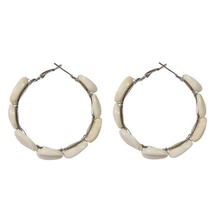 Sea Shell Hoop Earrings