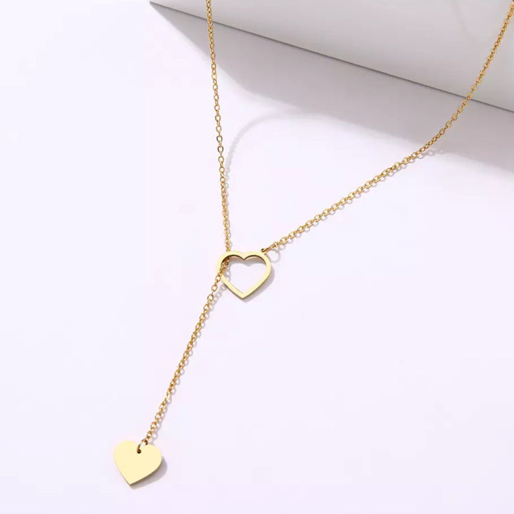 Combo Of 2 Y-Shaped Heart and Y-Shaped Circle Pendant