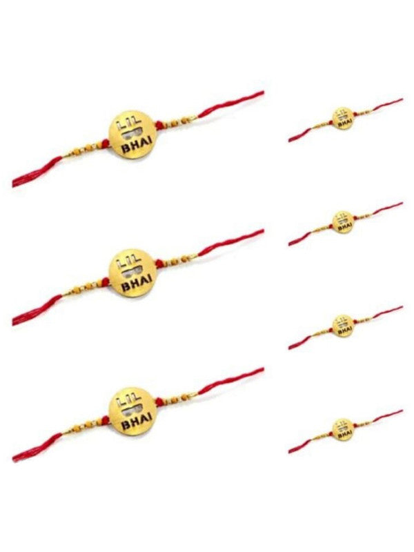 Vembley Combo Of 7 Lil Bhai Rakhi In Wooden Material