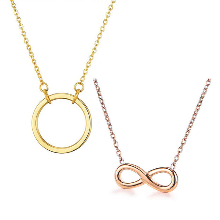 Combo Of 2 Infinite and Circle Pendant